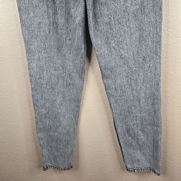 Vintage 80s Mom Jeans Black Acid Wash High Waist Tapered Leg Size 27 - Picture 6 of 7